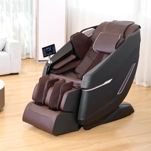 VEVOR Full Body Massage Chair, SL-Track Zero Gravity Massage Recliner, 4D Shiatsu, Body Scan, Heating, Bluetooth Speaker, Airbags for Living Room, Home