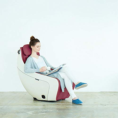 Synca Wellness CirC Premium Massage Chair - SL Track, Heated, Ergonomic, Full Body, Deep Tissue, Shiatsu and Remote-Controlled, Promoting Sleep and Blood Circulation, Home & Office Use (Wine)