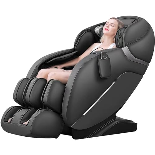 iRest SL Track Massage Chair Recliner, Full Body Massage Chair with Zero Gravity, Airbags, Heating, and Foot Massage (Black)