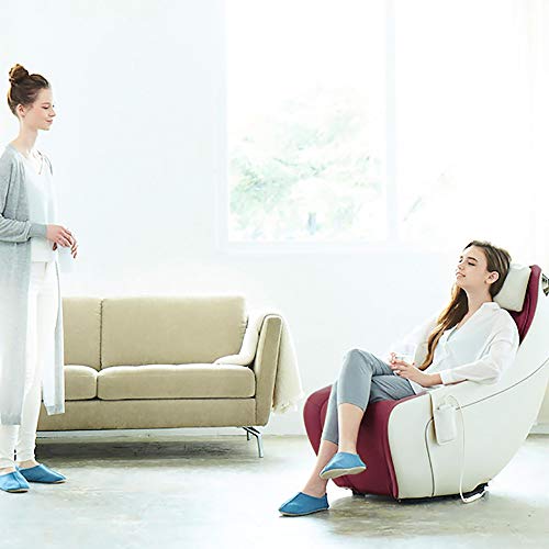 Synca Wellness CirC Premium Massage Chair - SL Track, Heated, Ergonomic, Full Body, Deep Tissue, Shiatsu and Remote-Controlled, Promoting Sleep and Blood Circulation, Home & Office Use (Wine)