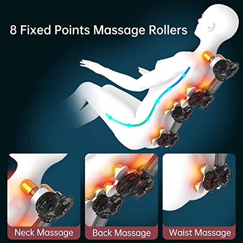 SMAGREHO Massage Chair Recliner with Zero Gravity, Full Body Air Pressure, Heat and Foot Roller Included, Brown