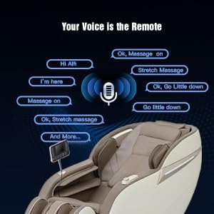CYBERIX 2024 3D Massage Chair Full Body, Zero Gravity Shiatsu Massage Chair Recliner Extendable Footrest, Yoga Stretch, Waist Heat,SL Track Massage Chair (Beige)