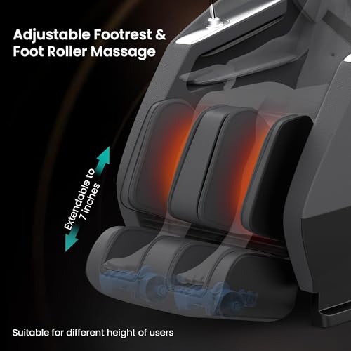 Snailax 4D Massage Chair Full Body, Zero Gravity, SL Track Shiatsu Massage Recliner Chair, 15 Auto Programs, Compression, Rolling, Kneading, Graphene Heating,Stretch,Body Scan,Foot Roller Massage