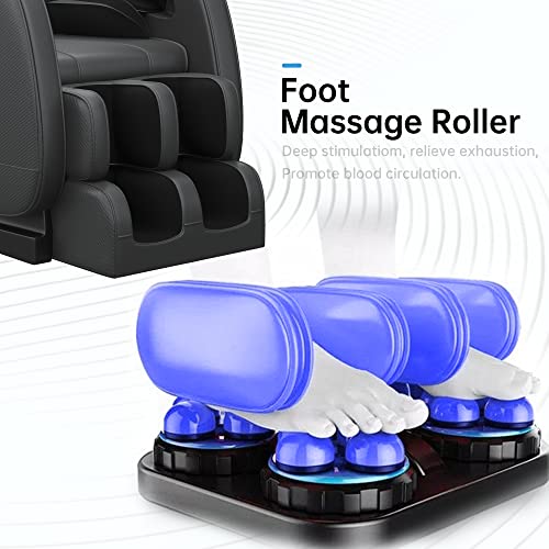 SMAGREHO 2024 Full Body Massage Chair, Zero Gravity Massage Chair Recliner with Heating Function, Auto Modes, Bluetooth Music Player, Foot Massage, Black