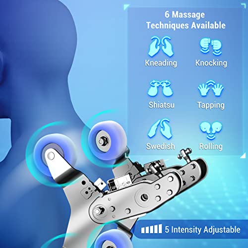 MYNTA 3D Massage Chair Full Body - SL Track Zero Gravity Massage Chairs Recliner with Calf and Dual Foot Rollers, Lumbar Heating, AI Voice Control, TFT Screen, USB Charger, Bluetooth Speaker