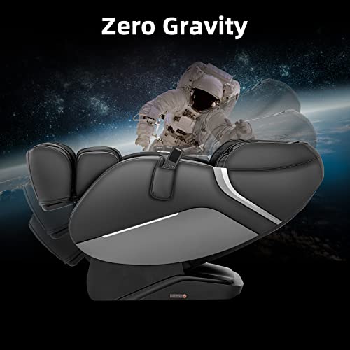iRest SL Track Massage Chair Recliner, Full Body Massage Chair with Zero Gravity, Airbags, Heating, and Foot Massage (Black)
