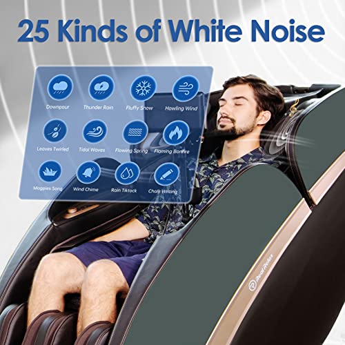 Real Relax Massage Chair for Full Body, 4D SL Track Zero Gravity Shiatsu Massage Recliner Chair with AI Care, Voice Control, Heating, PS6500 (Dark Brown)