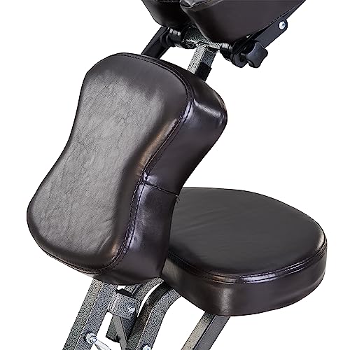 Master Massage Bedford Adjustable Portable Folding Full Body Massage Chair, Coffee, 11" x 14" x 39"