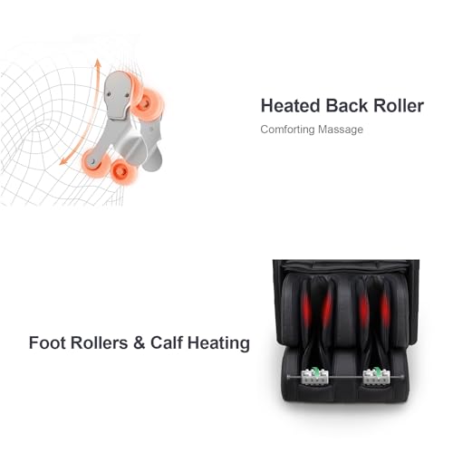 Titan Osaki OS-Soho II | Black | Massage Chair | J-Track 4D Massage | Smart Computer Body Scanning | Zero Gravity Reclining | Space Saving | Foot Roller | Calf Heating