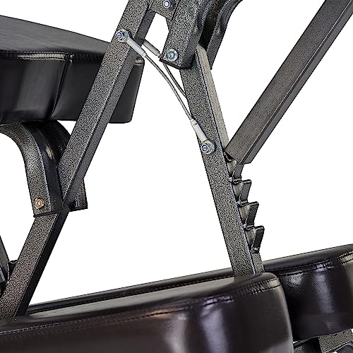 Master Massage Bedford Adjustable Portable Folding Full Body Massage Chair, Coffee, 11" x 14" x 39"