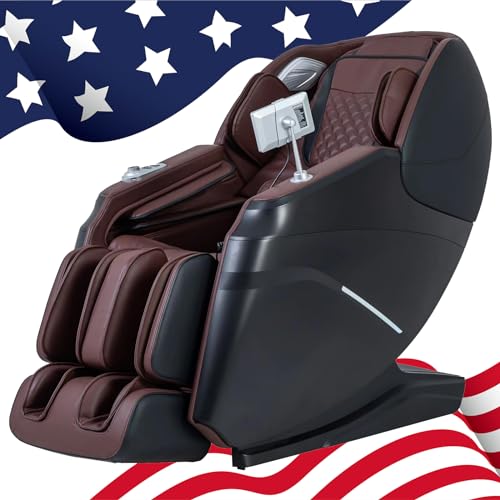 iRest 2024 Massage Chair - Full Body Relaxation with Yoga Stretching, Zero Gravity, SL Track, Foot Rollers, Airbags, Heating, and AI Voice Control (Black)