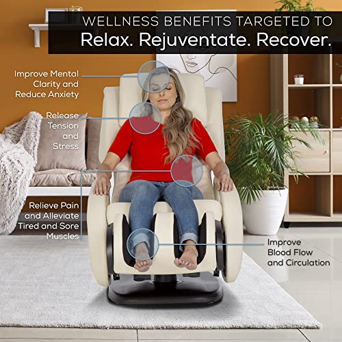 Human Touch WholeBody 7.1 Living Room Recliner Massage Chair - Full Body Professional Grade Personal Massage - Relaxation w Heat for Targeted Stress + Muscle Pain Relief with Foot Calf - Bone