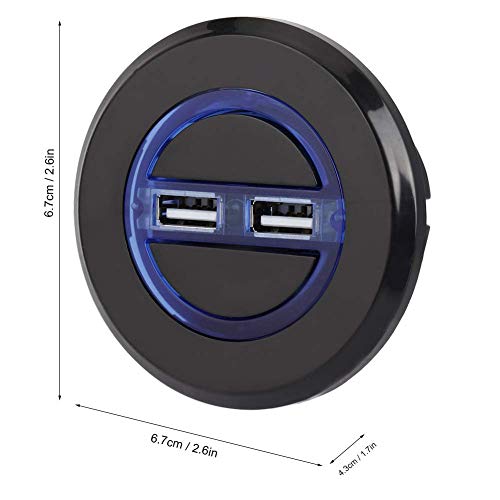 Strnek Electric Recliner Chair Sofa Replacement Button, Chair Hand Control Handset with Dual USB Wired Remote Control Electric Sofa Repair Round Dual USB Charging Interface Smart