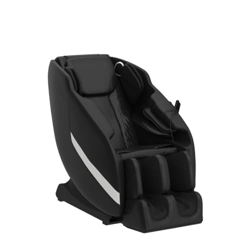 BestMassage Electric Shiatsu Zero Gravity Full Body Massage Chair Recliner with Built-in Heat Therapy Foot Roller Airbag Massage System Stretch Vibrating Wireless Bluetooth Speaker,Black