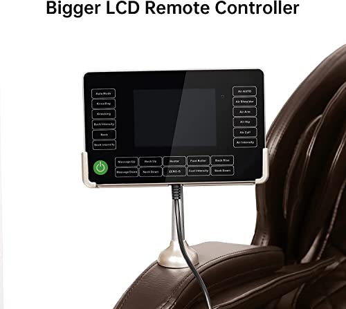 Real Relax 2022 Massage Chair of Dual-core S Track Recliner with Smart Voice Controller Zero Gravity (Brown)