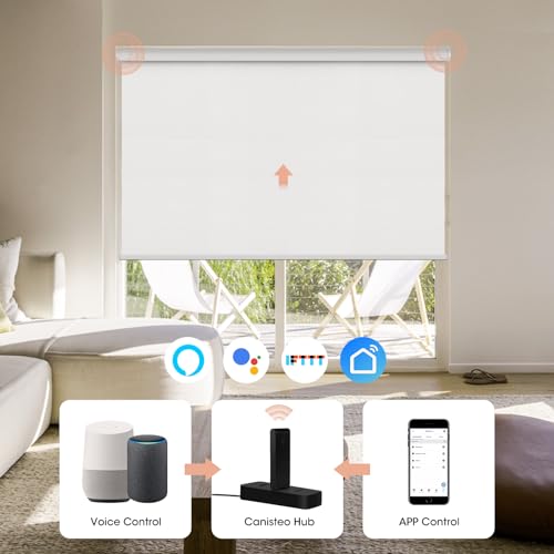 Canisteo Smart Hub for Motorized Blinds Work with Alexa, Google Assistant, SmartThings, USB-Aport integrated, Control up to 20 motors, Wi-Fi 2.4GHz to Sub-1G 433MHZ, Black