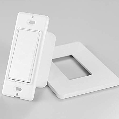 Smart Light Switch Single Push buttons, No Neutral Wire,No hub Required Single Live Wire Push Button,Remote Control Compatible with Alexa and Google Home