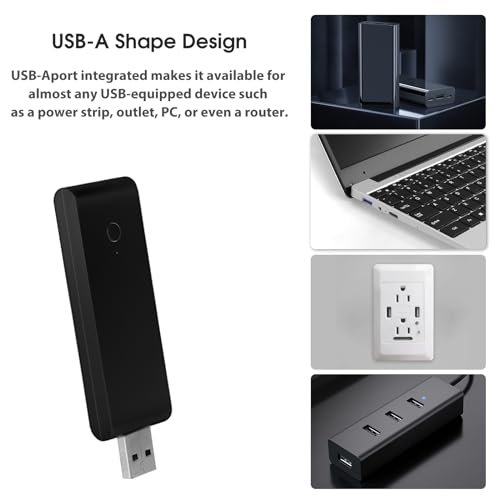 Canisteo Smart Hub for Motorized Blinds Work with Alexa, Google Assistant, SmartThings, USB-Aport integrated, Control up to 20 motors, Wi-Fi 2.4GHz to Sub-1G 433MHZ, Black