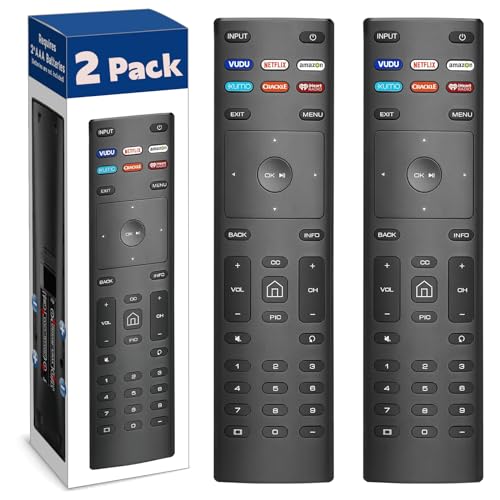 2 Pack Newest Remote Replacement for All VIZIO Smart TV Remote, Compatible for VIZIO Remote Control Replacement, Compatible with All VIZIO LCD HD 4K UHD HDR Smart TVs