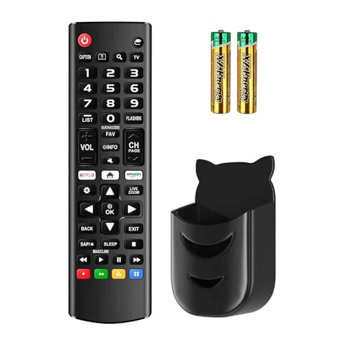 Rimous Universal Remote Compatible with LG TV Remote Control (All Models) for All LG Smart TV LCD LED 3D AKB75375604 AKB75095307 AKB75675304, Remote Control for LG TV Remote Wr Holder & Battery