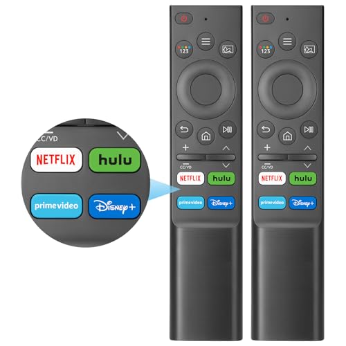 (Pack of 2) Universal Replacement for Samsung-Smart-TV Remote Control - Compatible with Samsung-Frame TV Crystal QLED OLED UHD Curved Neo 4/8K Smart TVs