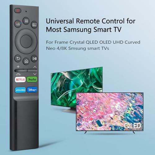 (Pack of 2) Universal Replacement for Samsung-Smart-TV Remote Control - Compatible with Samsung-Frame TV Crystal QLED OLED UHD Curved Neo 4/8K Smart TVs
