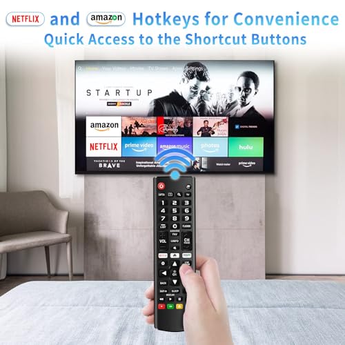 Rimous Universal Remote Compatible with LG TV Remote Control (All Models) for All LG Smart TV LCD LED 3D AKB75375604 AKB75095307 AKB75675304, Remote Control for LG TV Remote Wr Holder & Battery