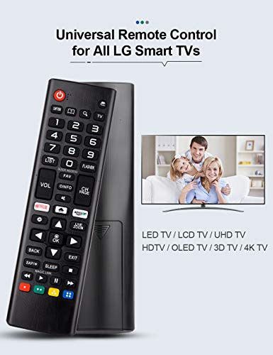 Universal Remote Control for All LG Smart TV LCD LED OLED UHD HDTV Plasma Magic 3D 4K Webos TVs AKB75095307 AKB75375604 AKB75675304 AKB74915305 AKB76037601 AKB75675313 AKB75855501 AKB76040302
