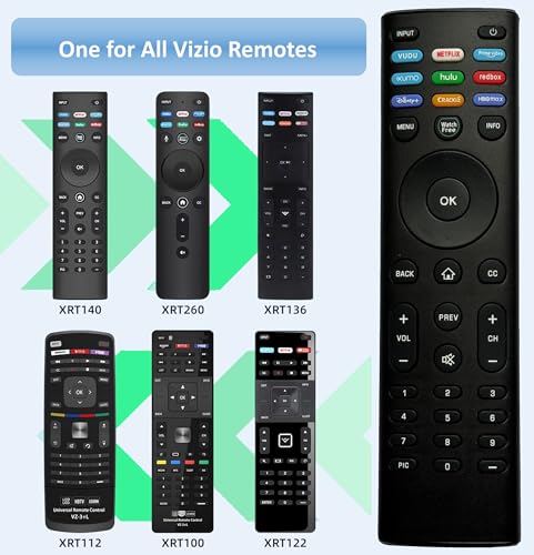 Universal Replacement for Vizio Smart TV Remote Control, for Vizio TV All Models (D-Series/E-Series/M-Series/P-Series/V-Series)