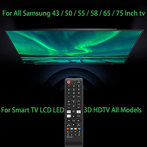 Newest Universal Remote Control for All Samsung TV Remote Compatible All Samsung LCD LED HDTV 3D Smart TVs Models