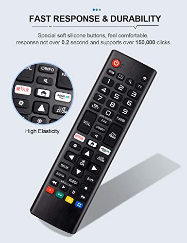 Universal Remote Control for All LG Smart TV LCD LED OLED UHD HDTV Plasma Magic 3D 4K Webos TVs AKB75095307 AKB75375604 AKB75675304 AKB74915305 AKB76037601 AKB75675313 AKB75855501 AKB76040302