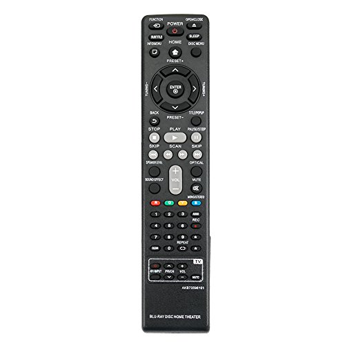 AKB73596101 Replace Remote Control Applicable for LG Blu-Ray BH6720S BH6820SW BH6520TW BH6220S BH6240S Bh6340H Home Theater System