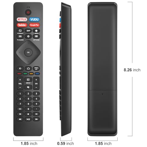 Replacement for Philips Smart TV Remote Control,Universal for Philips 4K UHD Android Smart TVs