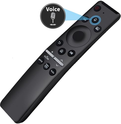 Gvirtue Replacement Voice Remote for Samsung Smart TV Remote, Compatible for Samsung LED QLED 4K 8K UHD Crystal Frame HDR Curved Smart TVs, with Shortcut Buttons for Netflix, Prime Video, Hulu