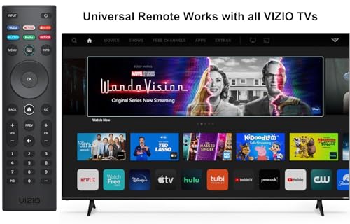 VIZIO SmartCast Universal Remote Control - Smart Remote Replacement for All VIZIO TVs - Requires 2 AAA Batteries
