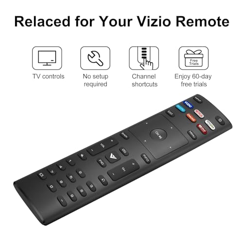 Replacement for Vizio Smart TV Remote, 2-Pack Universal Control for Vizio Remote, Control for Vizio TV Remote Compatible for VIZIO All LED LCD HD 4K UHD HDR Smart TV