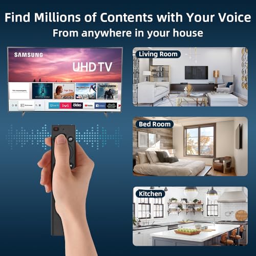 for Samsung TV Remote Replacement, for Samsung Smart TV from 2019-2023 with Voice Function. for Samsung-Remote-Control BN59 Series. for Crystal QLED Frame QLED 4K 8K TVs. 2-Year Full Warranty.