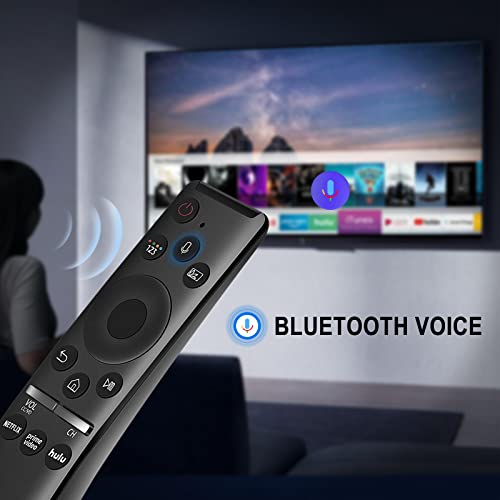 New Replace Universal Voice Control Remote fit for almost SAMSUNG LCD LED QLED 4K 8K UHD Crystal Frame HDR Curved Smart TV Q60 Q70 Q80 Q90 8 Series 9 Series TU8000 AU8000 CU7000 CU8000 Samsung TV