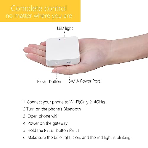 Sortfle Smart Hub Gateway, Compatible with Alexa GoogleHome Smartthing.Work with All Tuya ZigBee and Bluetooth Smart Products