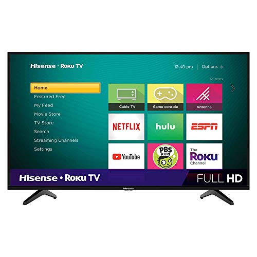 Hisense 40H4F 40-Inch LED Roku Smart TV with Alexa Compatibility (2020) (Renewed)