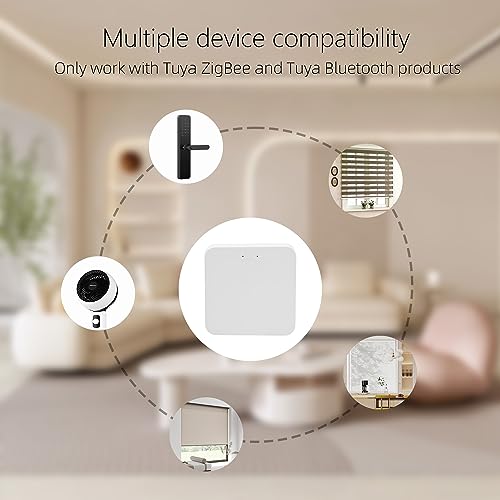 Sortfle Smart Hub Gateway, Compatible with Alexa GoogleHome Smartthing.Work with All Tuya ZigBee and Bluetooth Smart Products