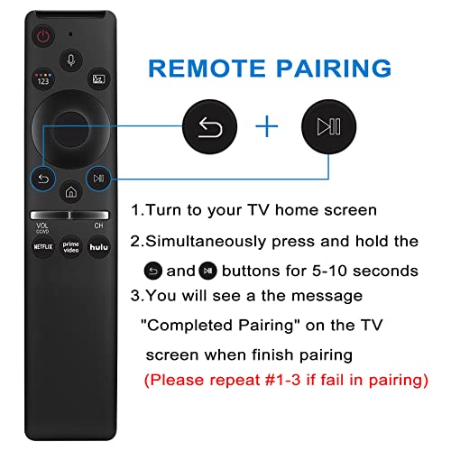 New Replace Universal Voice Control Remote fit for almost SAMSUNG LCD LED QLED 4K 8K UHD Crystal Frame HDR Curved Smart TV Q60 Q70 Q80 Q90 8 Series 9 Series TU8000 AU8000 CU7000 CU8000 Samsung TV