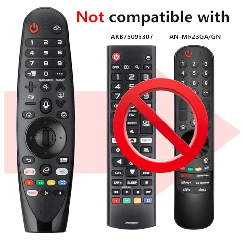 Voice Magic Remote AKB75855501 for LG OLED QNED NanoCell Webos Smart TV Magic Remote Replacement AN-MR20GA MR19BA MR18BA MR650A, with Pointer Function
