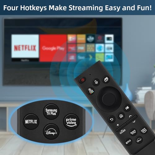 for Samsung TV Remote Replacement, for Samsung Smart TV from 2019-2023 with Voice Function. for Samsung-Remote-Control BN59 Series. for Crystal QLED Frame QLED 4K 8K TVs. 2-Year Full Warranty.