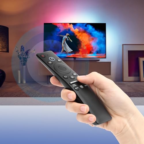 Gvirtue Replacement Voice Remote for Samsung Smart TV Remote, Compatible for Samsung LED QLED 4K 8K UHD Crystal Frame HDR Curved Smart TVs, with Shortcut Buttons for Netflix, Prime Video, Hulu