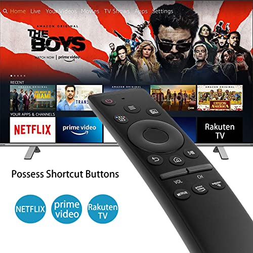 Universal Remote Control compatible for Samsung Smart-TV LCD LED UHD QLED 4K HDR TV Remote, with NETFLIX and Prime Video Buttons