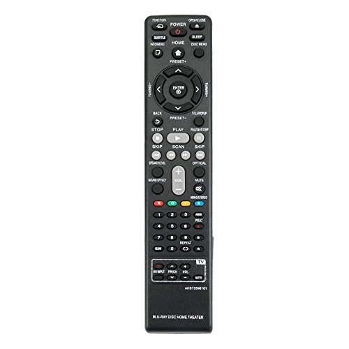 AKB73596101 Replace Remote Control AKB73596102 fit for LG S62S1-S BH6220S BH6240S BH6340H BH6520TW BH6720S BH6720SMW BH6820SW BH6820SWMW BH9520TW Smart Blu-Ray DISC DVD Home Theater Cinema System