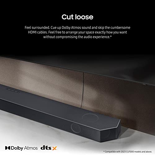 SAMSUNG HW-Q990C 11.1.4ch Soundbar w/ Wireless Dolby Audio, Rear Speakers Included w/ Q-Symphony, SpaceFit Sound Pro, Adaptive Sound, Game Mode Pro, Airplay 2, AVA, Alexa Built-In