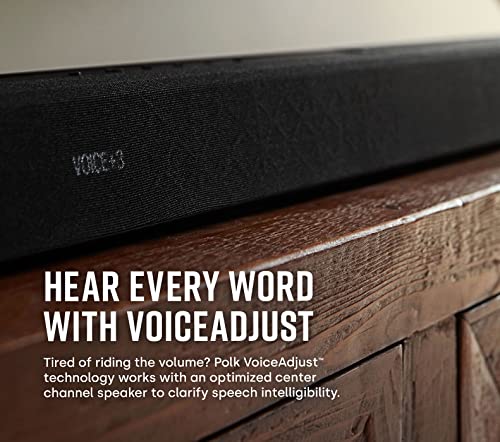 Polk MagniFi Max AX SR 7.1.2 Channel Sound Bar with 10" Wireless Subwoofer & SR2 Surround Speakers, Dolby Atmos and DTS:X Certified, Polk's Patented VoiceAdjust & SDA Technologies, Black