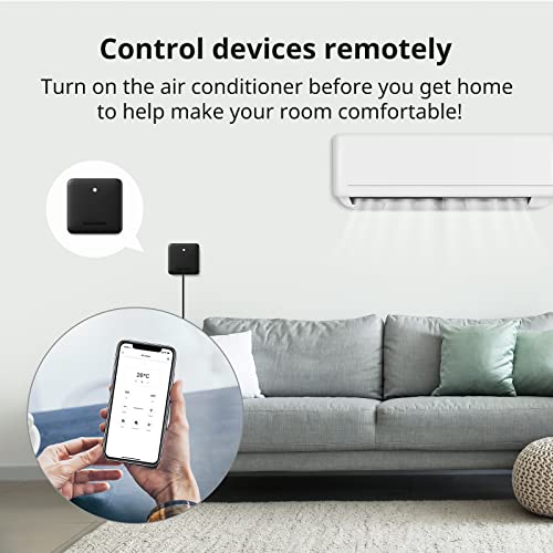 SwitchBot Hub Mini Smart Remote - IR Universal Remote, WiFi IR Blaster for TV, Air Conditioner, Compatible with Alexa, Google Home, Link SwitchBot to Wi-Fi (Support 2.4GHz)